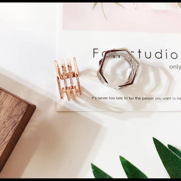 Layered ring in Silver - Picture 4 of 6